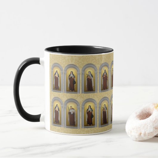 Karmeliter Heilige Religiöse katholische Nonnen Pr Tasse (Mit Donut)