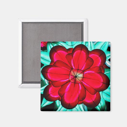 Karmesinroße Majestät Magnet (Vorderseite/Rückseite)