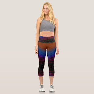 Karmesinrot bis Kosmos Capri Leggings