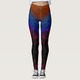 Karmesinrot bis Kosmos Leggings
