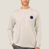 Karmesinrot bis Kosmos Tri-Blend Shirt (Vorderseite)
