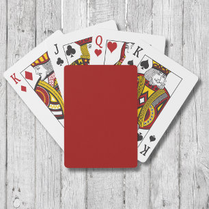 Karmesinrot einfarbig   Klassisch   Elegant Spielkarten