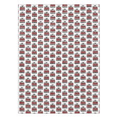 Karmesinrote Abschlussfeier der Klasse 2026 Tischdecke (Vorderseite)