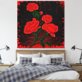 Karmesinrote Samtträume Leinwanddruck (Insitu (Schlafzimmer))