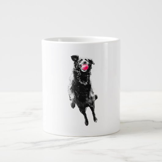Karmesinroter Fang im Flug Jumbo-Tasse (Vorderseite)