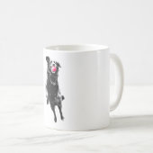 Karmesinroter Fang im Flug Kaffeetasse (VorderseiteRechts)