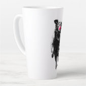 Karmesinroter Fang in der Luft Milchtasse (Linke Ecke)
