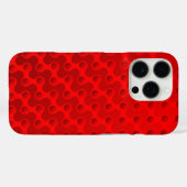 Karmesinroter Grid-Schutzcase Case-Mate iPhone Hülle (Rückseite (Horizontal))