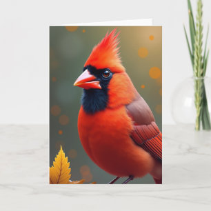 Karmesinroter Vogelgeburtstagskarte Karte