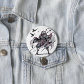 Karmesinrotes Ninja-Handyhülle Button (Beispiel)