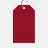 Karmin (einfarbig) geschenkanhänger (Rückseite)