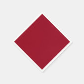 Karmin (einfarbig) serviette (Ecke)