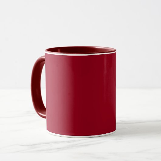 Karmin (einfarbig) tasse (Vorderseite Links)