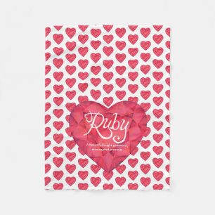 Karminrote Fleecedecke