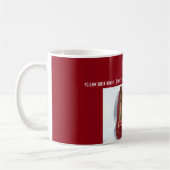 Karminrote Pantoffel-Tasse Kaffeetasse (Links)