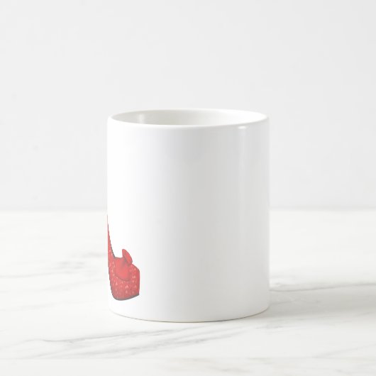 Karminrote rote Heels-Tasse Dorothy Kaffeetasse (Mittel)