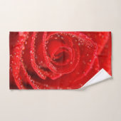 karminrote Rote Rose Badhandtuch Set (Handtuch)