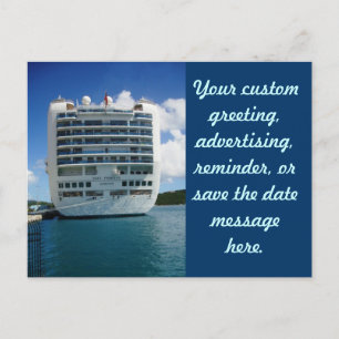 Karminrote strenge Ansicht-Postkarten Ankündigungspostkarte