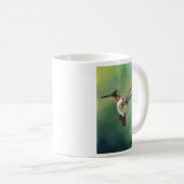 Karminrote Throated Kolibri-Kunst-Tasse Kaffeetasse (VorderseiteRechts)