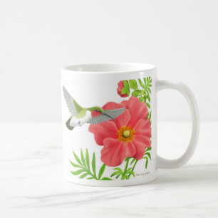 Karminrote Throated Kolibri-Tasse Kaffeetasse
