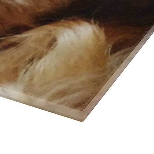 Karminroter Kavalier Schneidebrett (Ecke)