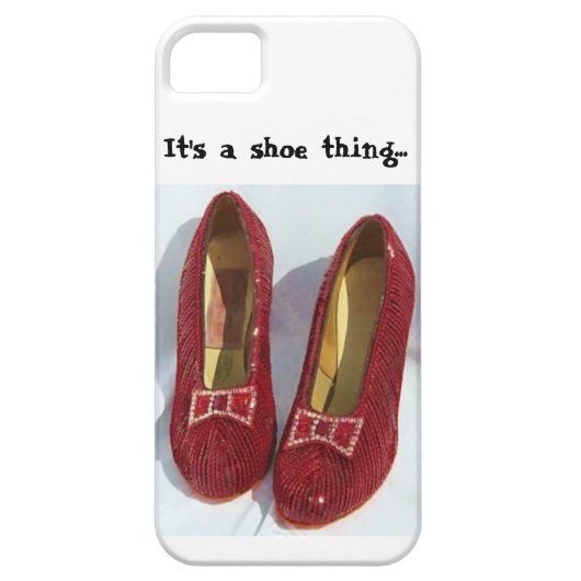 Karminroter Pantoffel-Handyfall Case-Mate iPhone Hülle (Rückseite)
