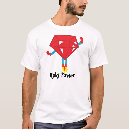 Karminroter Power T-Shirt (Vorderseite)