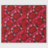 KARMINROTER ROTER DEKORATIVER ENTWURF GESCHENKPAPIER (Flach)