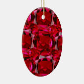 KARMINROTER ROTER DEKORATIVER ENTWURF KERAMIK ORNAMENT (Rechts)