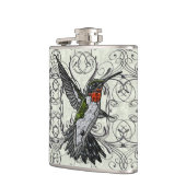 Karminroter Throated Kolibri Flachmann (Links)
