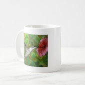 Karminroter throated Kolibri Kaffeetasse (Vorderseite Links)