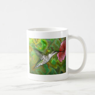 Karminroter throated Kolibri Kaffeetasse