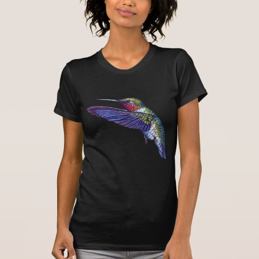 Karminroter Throated Kolibri T-Shirt (Vorderseite)