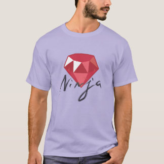 Karminrotes Ninja Edelsteingeek-Shirt T-Shirt