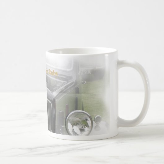 Karminrotes Tassen-Weiß, Rubin Austins sieben Kaffeetasse (Rechts)