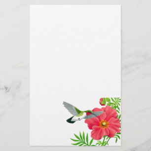 Karminrotes Throated Kolibri-Briefpapier Briefpapier