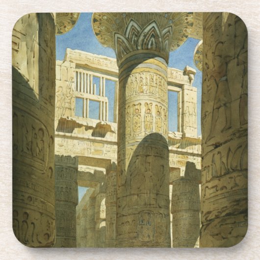 Karnak, c.1866 (w/c auf Papier) Untersetzer (Vorderseite)