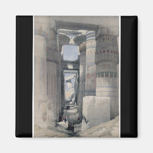 Karnak - Dromos oder erster Hofe des Tempels Magnet (Vorne)