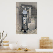Karnak - Dromos oder erster Hofe des Tempels Poster (Küche)