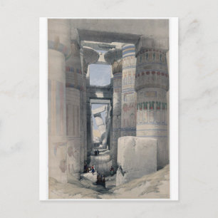 Karnak - Dromos oder erster Hofe des Tempels Postkarte