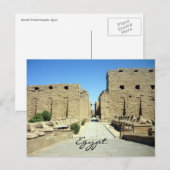 Karnak-Eingang Postkarte (Vorne/Hinten)