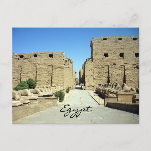 Karnak-Eingang Postkarte (Vorderseite)