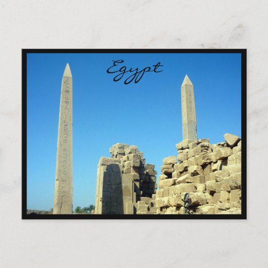 Karnak-Obelisken Postkarte (Vorderseite)