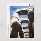 Karnak-Obersäulen Postkarte (Vorne/Hinten)