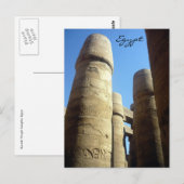 Karnak-Säule Postkarte (Vorne/Hinten)