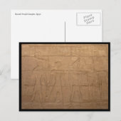 Karnak-Schnitzerei Postkarte (Vorne/Hinten)