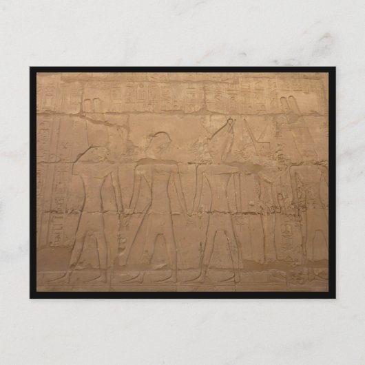 Karnak-Schnitzerei Postkarte (Vorderseite)
