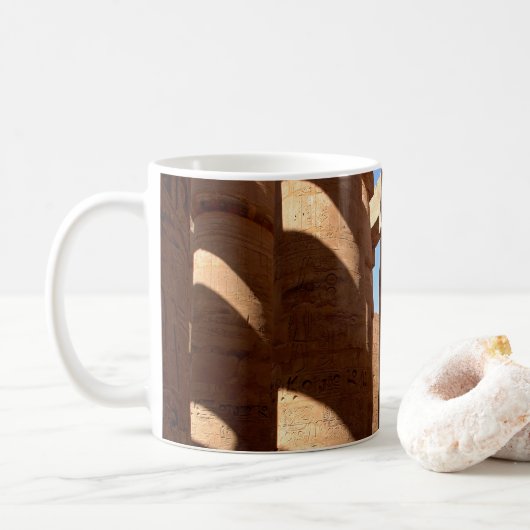 Karnak-Tempel - Luxor, Ägypten Kaffeetasse (Mit Donut)