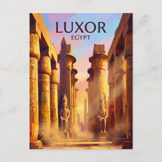 Karnak-Tempelkomplex Ägypten Postkarte (Vorderseite)