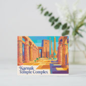 Karnak-Tempelkomplex Ägypten Postkarte (Stehend Vorderseite)